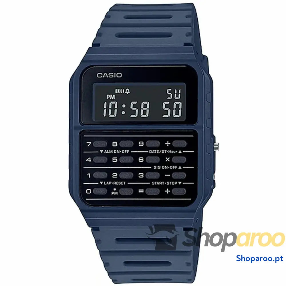 Relógio unissexo Casio CALCULATOR Azul Preto (Ø 35 mm)