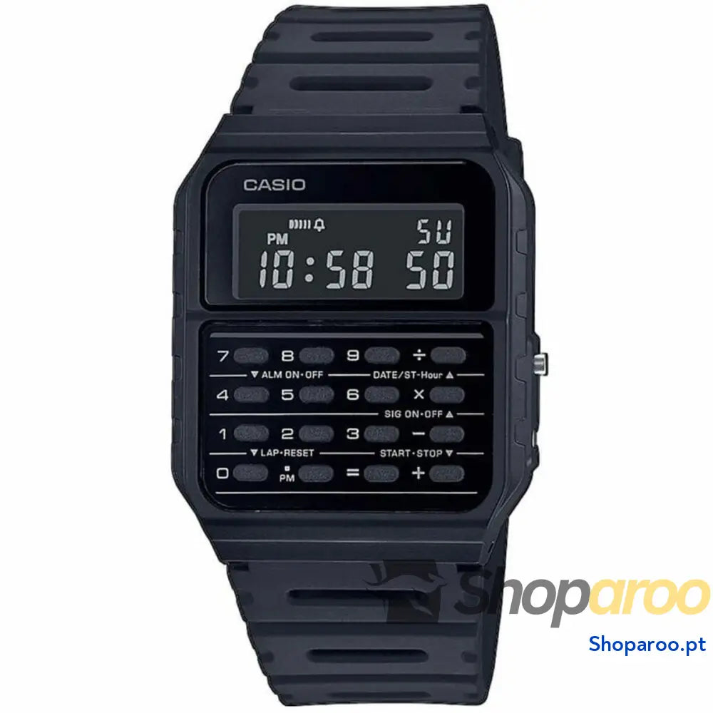 Relógio unissexo Casio CALCULATOR Preto