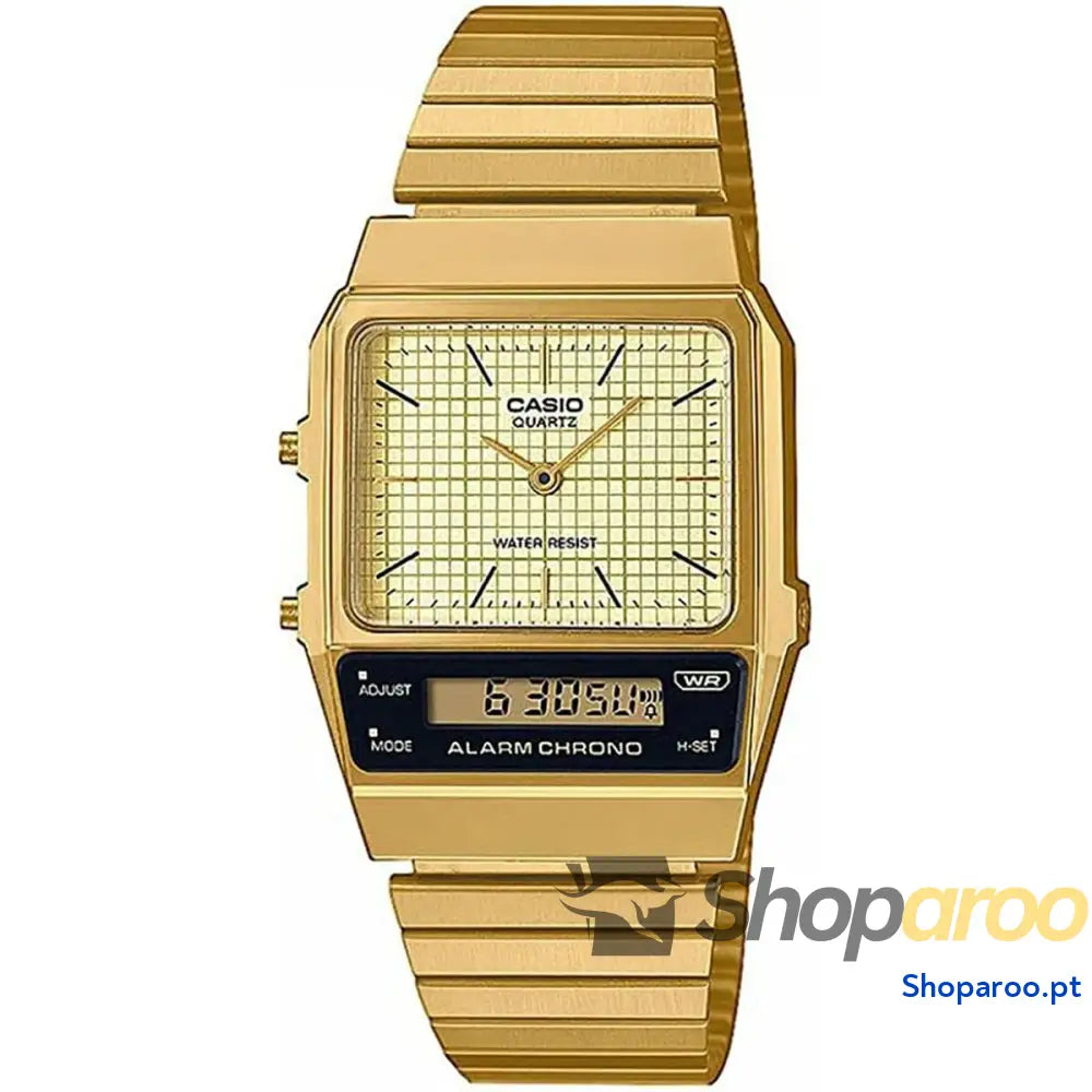 Relógio unissexo Casio EDGY COLLECTION RETRO DIAL GOLD (Ø 40 mm)