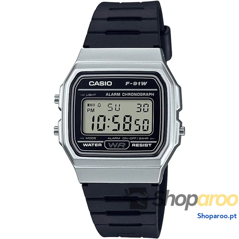 Relógio unissexo Casio F 91 BIO RESIN STRAP SILVER (Ø 35 mm)