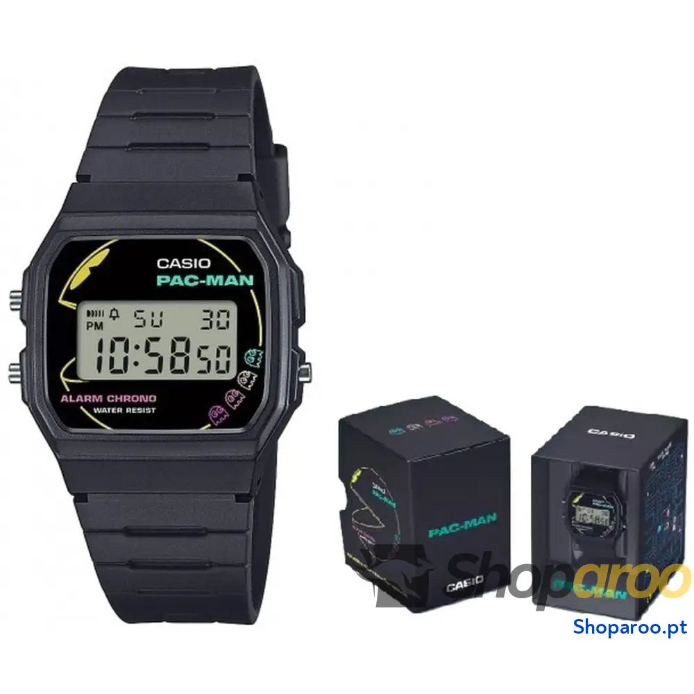 Relógio unissexo Casio F 91 PACMAN Series Limited Edition Preto (Ø 35 mm)