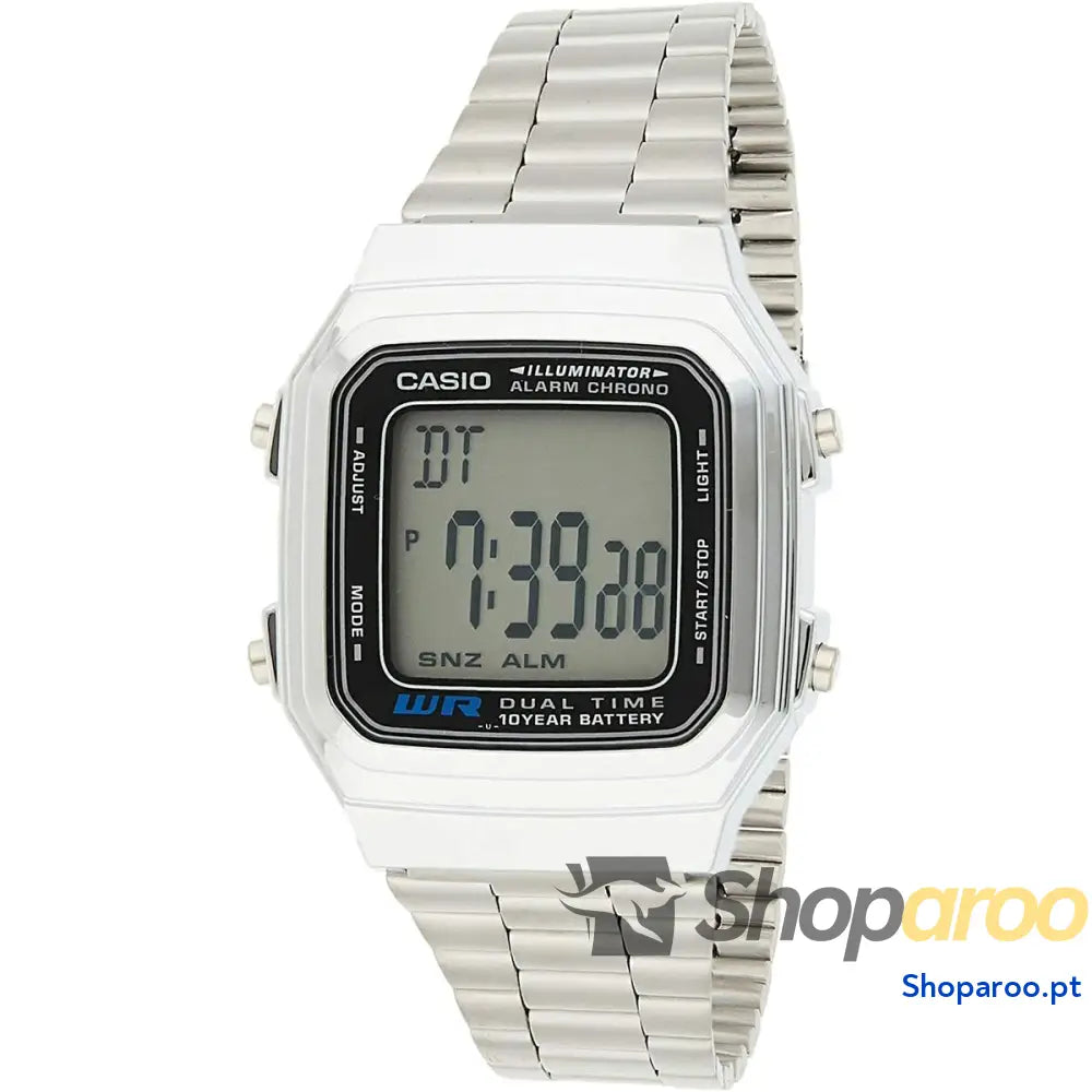 Relógio unissexo Casio VINTAGE Preto Prateado (Ø 32 mm) 34