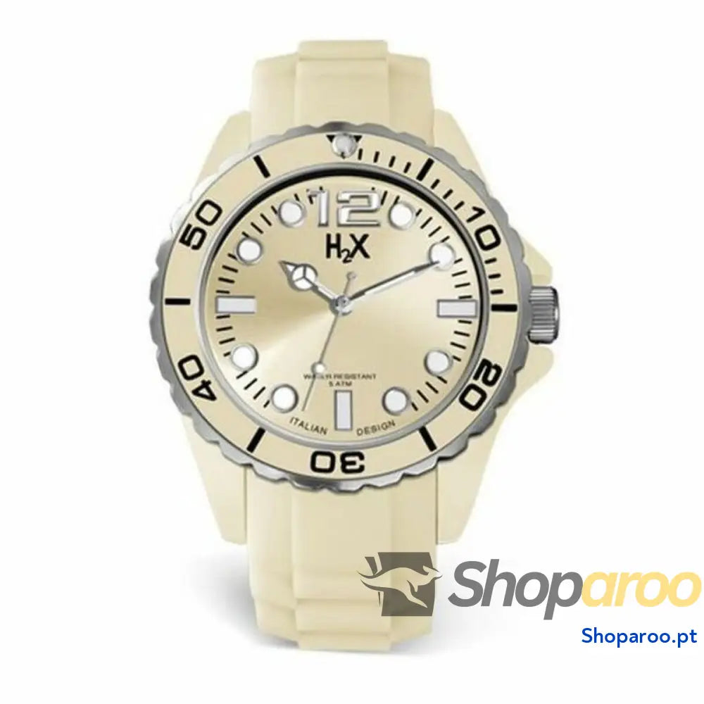 Relógio unissexo Haurex SC382UC1 Creme (Ø 42 mm)