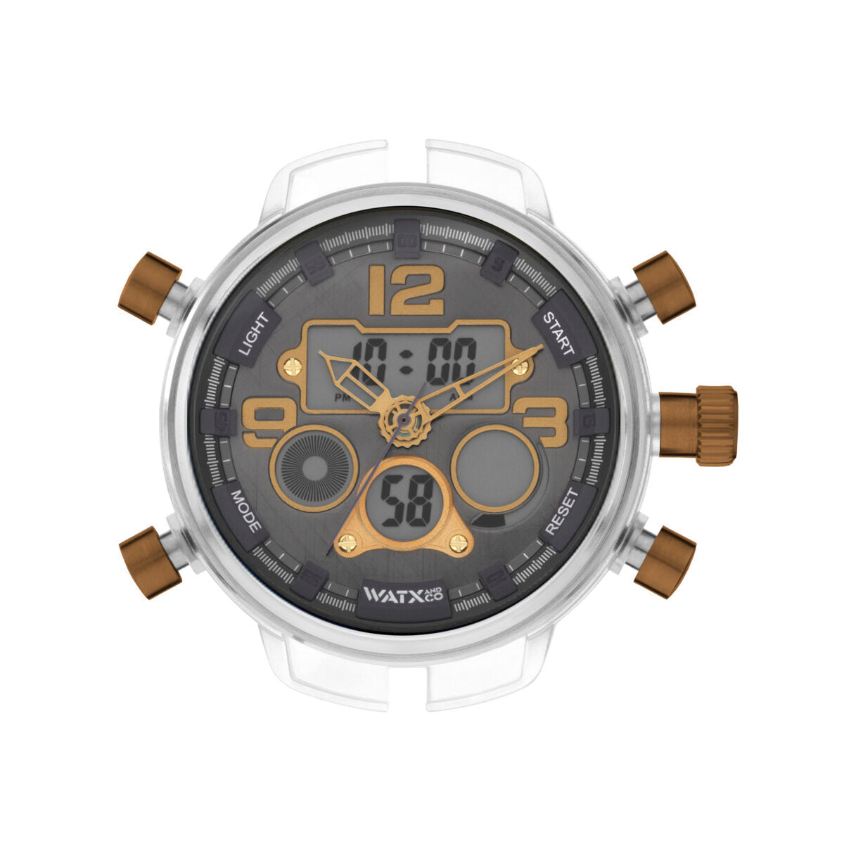 Relógio unissexo Watx & Colors RWA2821  Cinzento (Ø 49 mm)