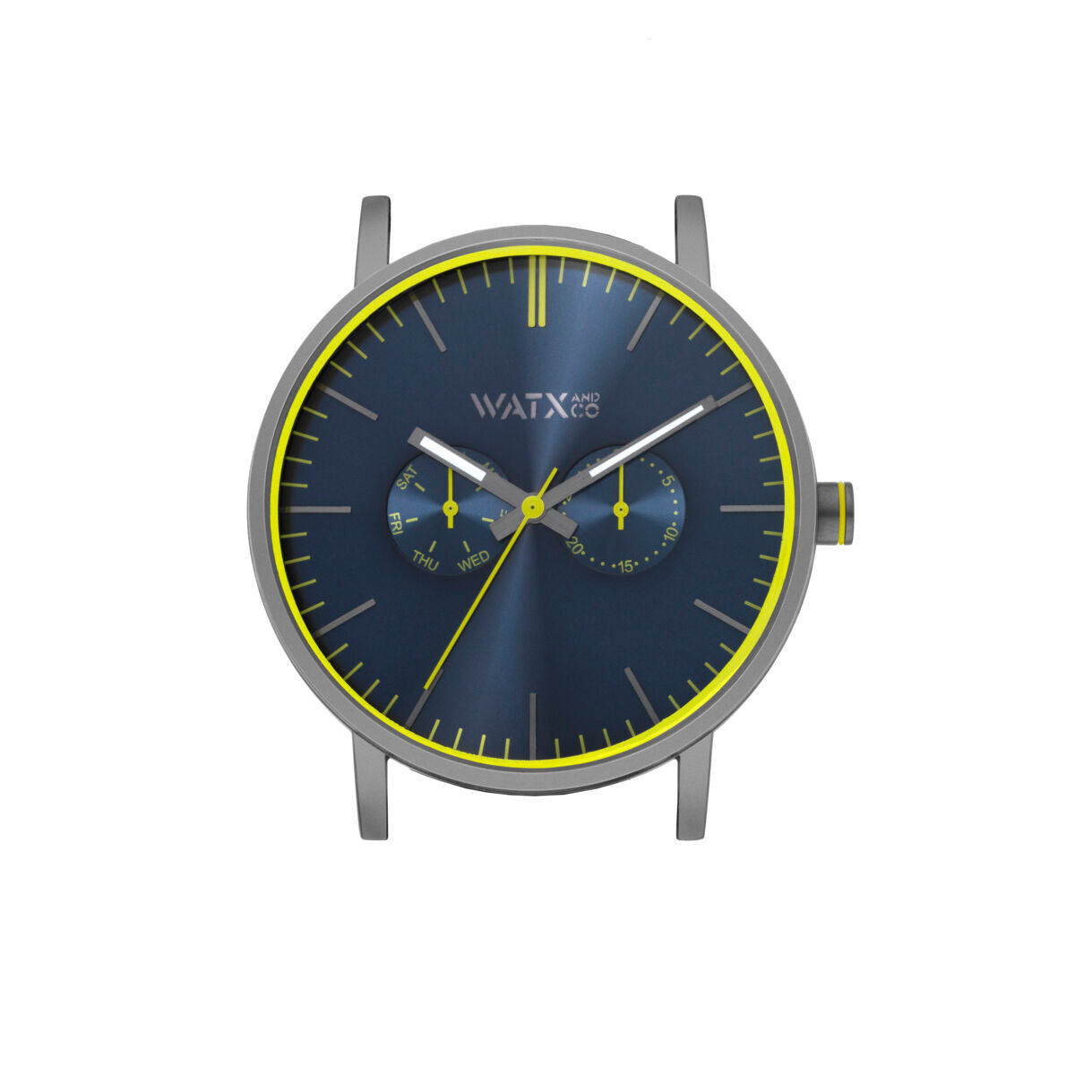 Relógio unissexo Watx & Colors WXCA2712 Cinzento (Ø 44 mm)