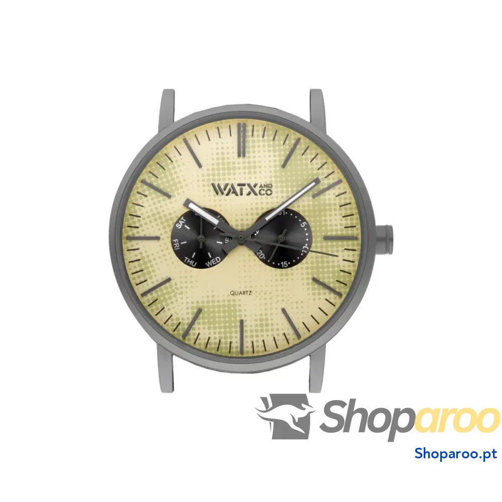 Relógio unissexo Watx & Colors WXCA2724  Amarelo Cinzento (Ø 44 mm)