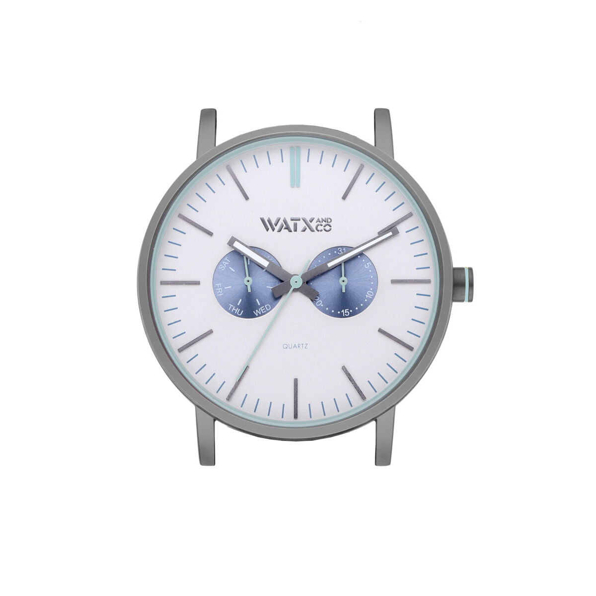 Relógio unissexo Watx & Colors WXCA2733 Cinzento Prateado (Ø 44 mm)