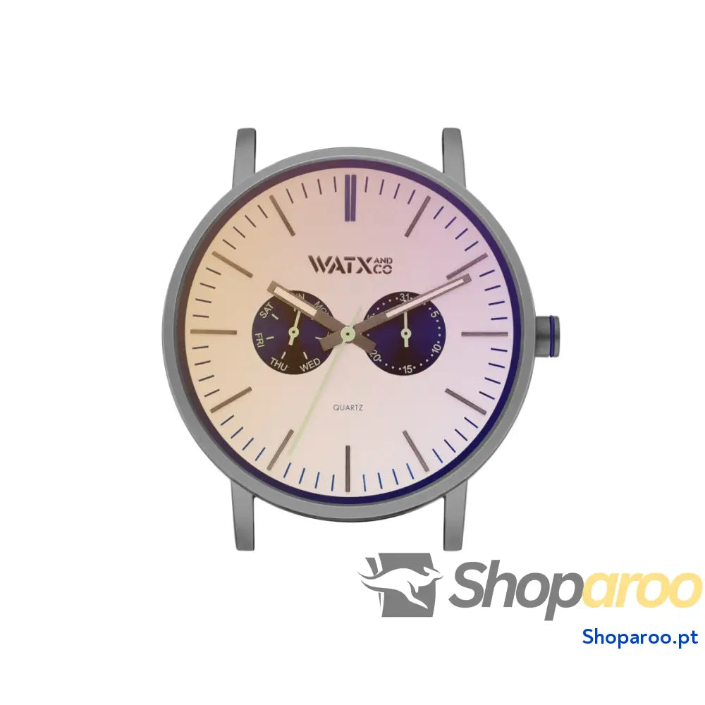 Relógio unissexo Watx & Colors WXCA2737 Cinzento Prateado (Ø 44 mm)