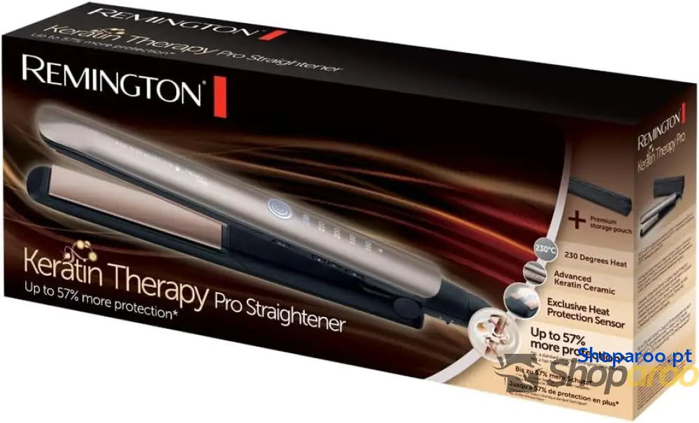 Remington Keratin Therapy Pro Ferro de Cabelo com revestimento cerâmico e proteção contra danos capilares