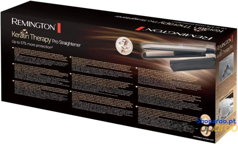 Remington Keratin Therapy Pro Ferro de Cabelo com revestimento cerâmico e proteção contra danos capilares