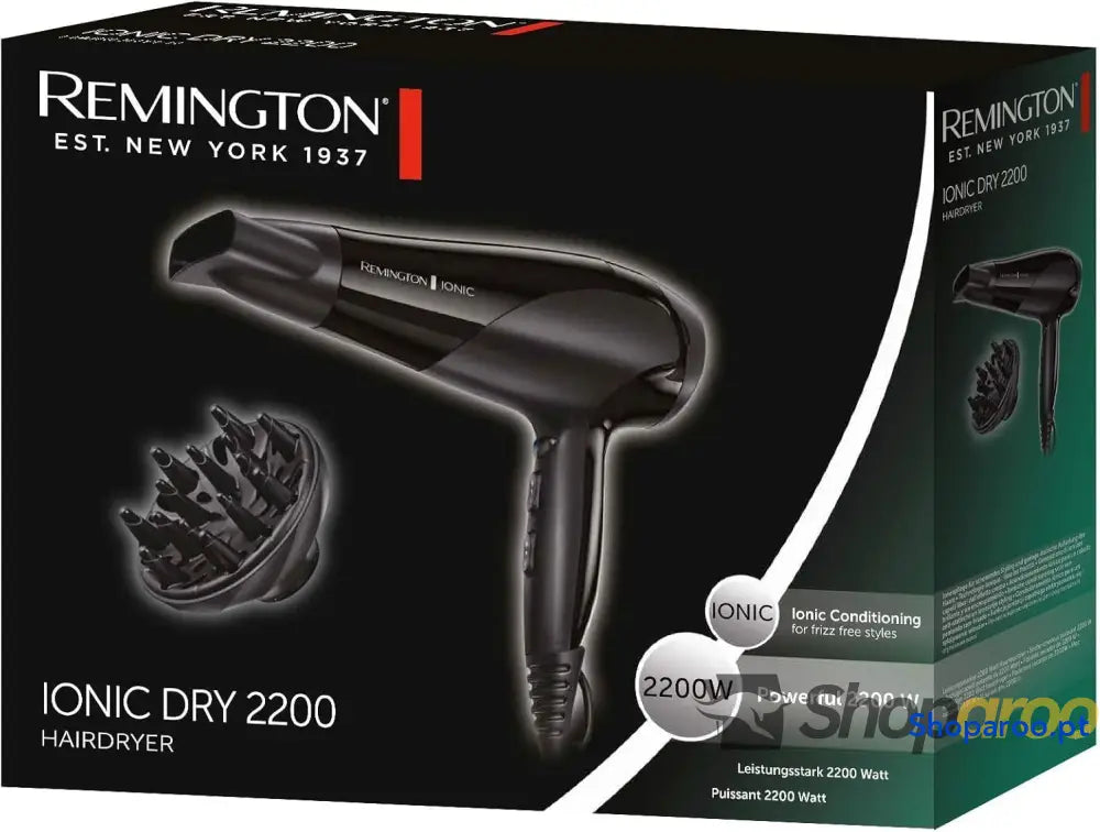Remington Secador Cabelo Ionic Dry 2200 com Grelha Traseira Removível