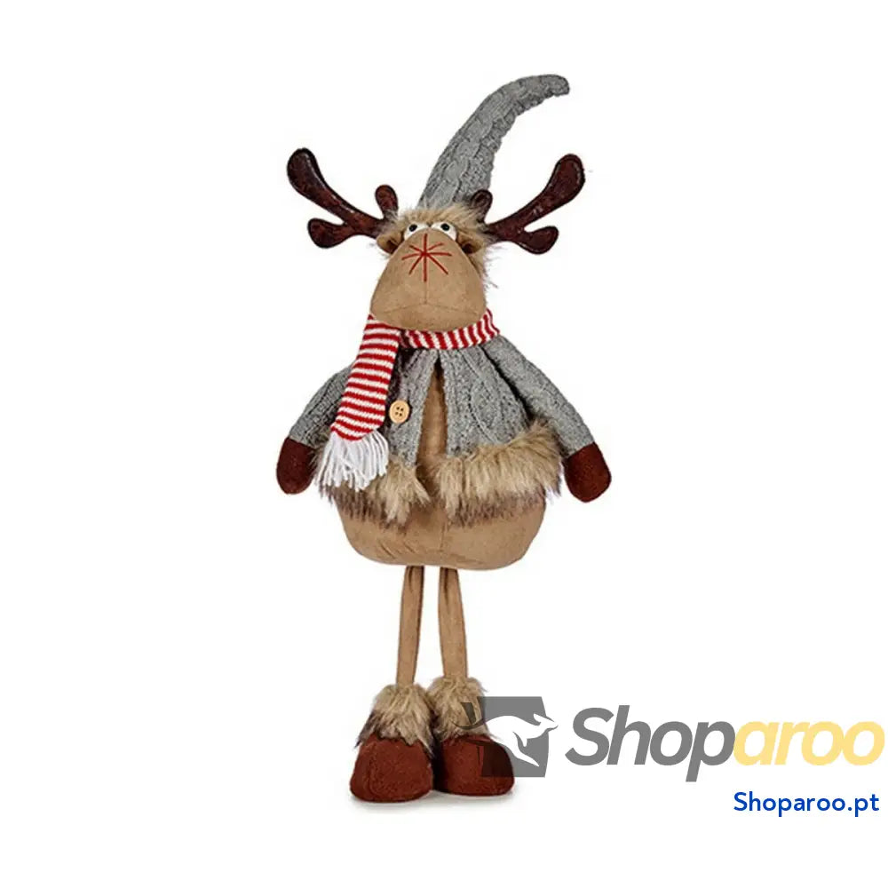 Rena de Natal Cinzento Castanho 24 x 63 27 cm