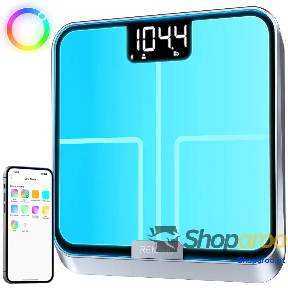 Balança digital para Wc balança gordura corporal e muscular com aplicativo inteligente fitness 13 monitores