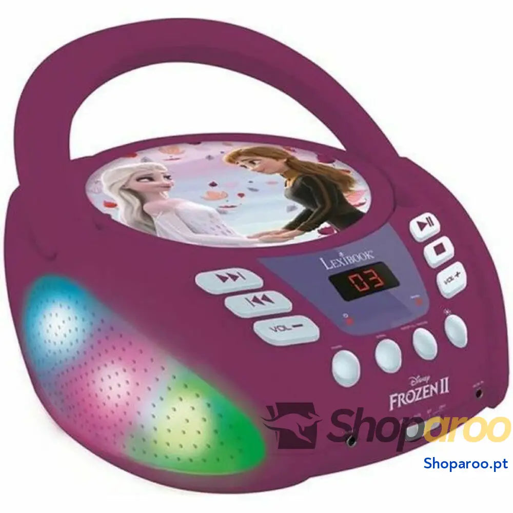 Reprodutor Lexibook Frozen Leve LED CD Infantil Bluetooth 5.0