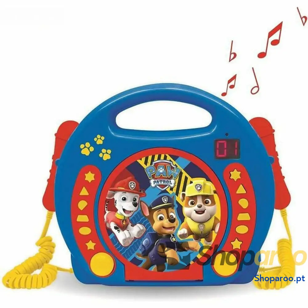 Reprodutor Lexibook The Paw Patrol CD Microfone para Karaoke x 2