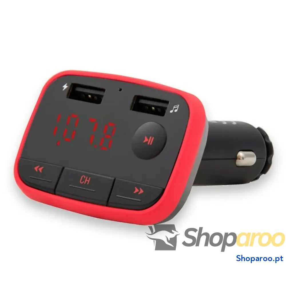 Reprodutor MP3 e Transmissor FM para Auto Savio SAVTR-10