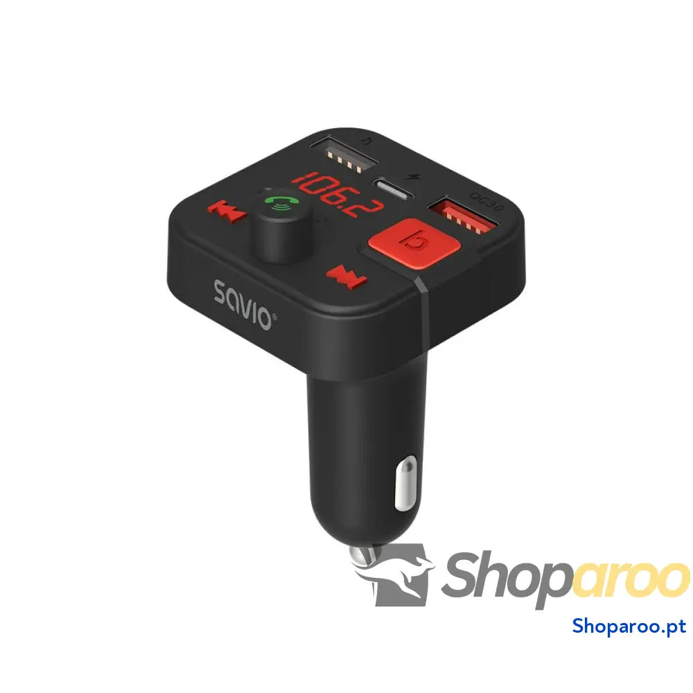 Reprodutor MP3 e Transmissor FM para Auto Savio TR-15