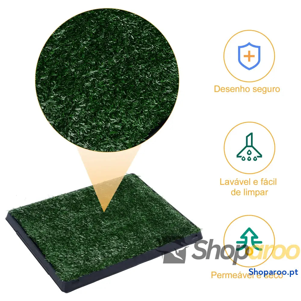 Resguardo de Treino para Cães com Bandeja Lavável Verde 51x63x6 cm