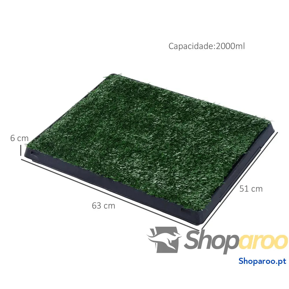 Resguardo de Treino para Cães com Bandeja Lavável Verde 51x63x6 cm