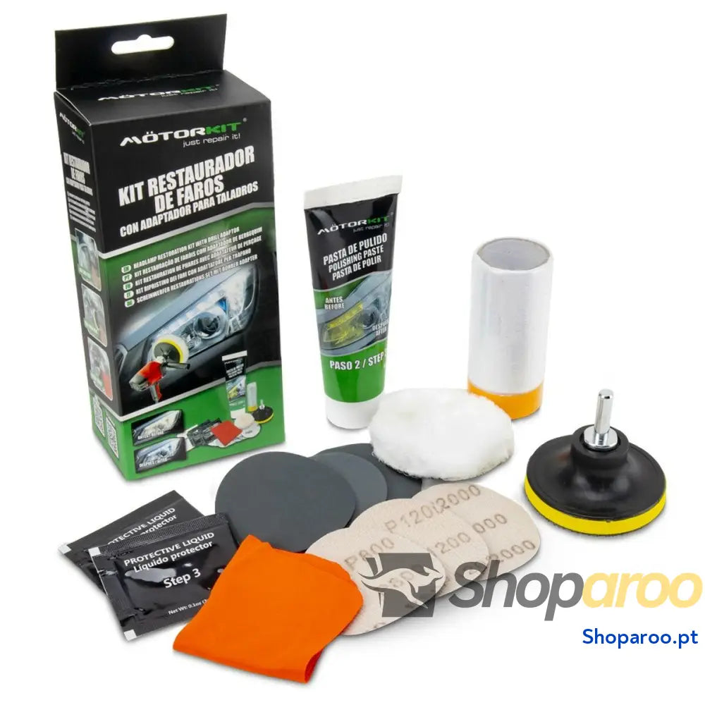 Restaurador de Faróis Motorkit MOT1005 Berbequim