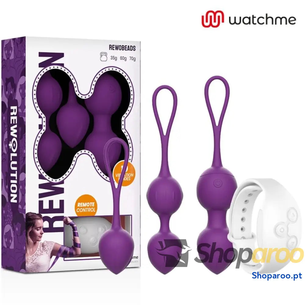 REWOLUTION - REWOBEADS BOLAS VIBRATÓRIAS CONTROLE REMOTO COM TECNOLOGIA WATCHME