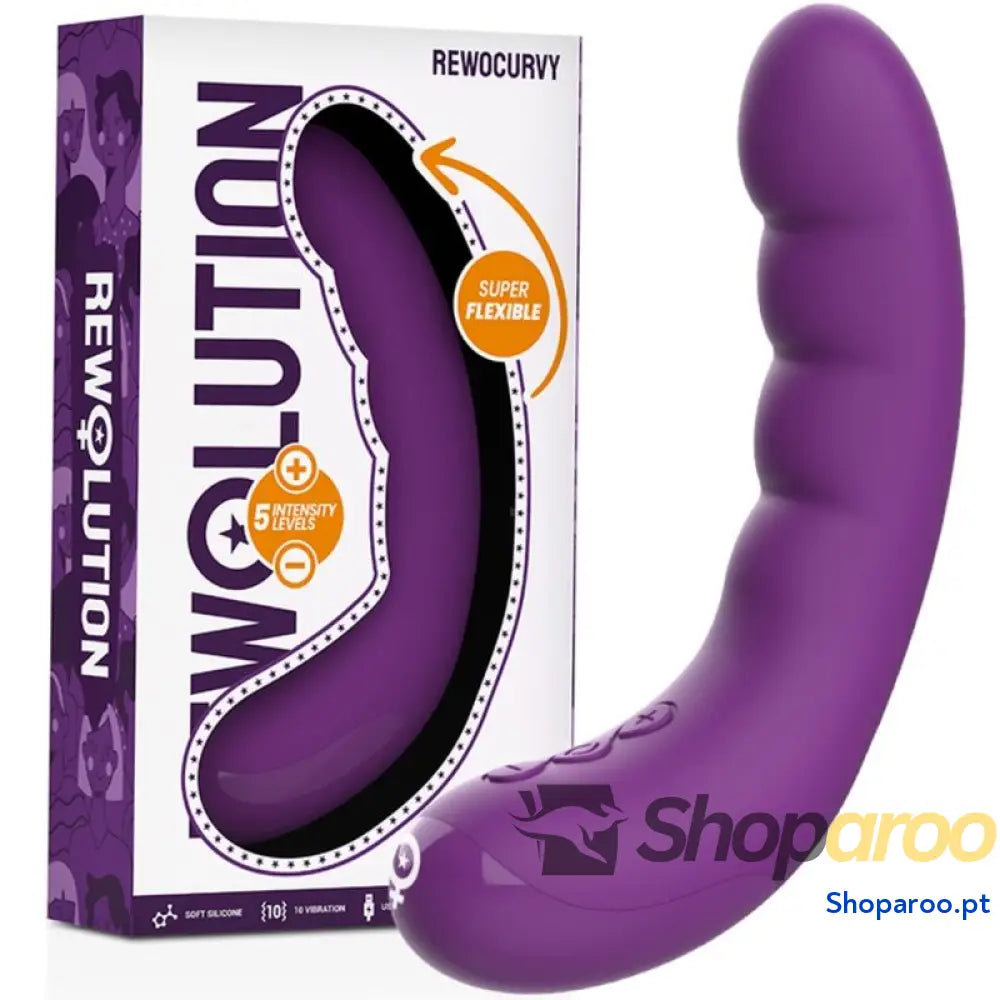 REWOLUTION - VIBRADOR FLEXÍVEL RECARREGVEL REWOCURVY