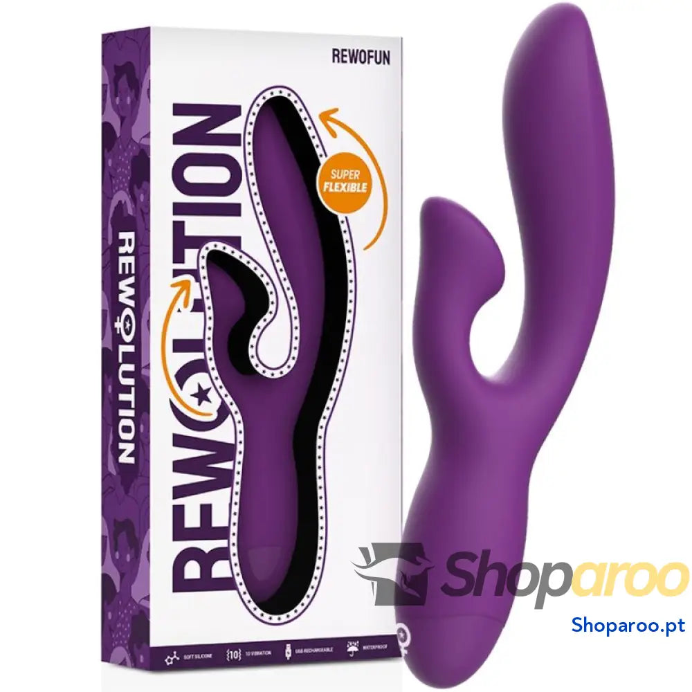 REWOLUTION - VIBRADOR FLEXÍVEL REWOFUN COM COELHO