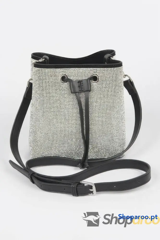 Bolsa balde com strass