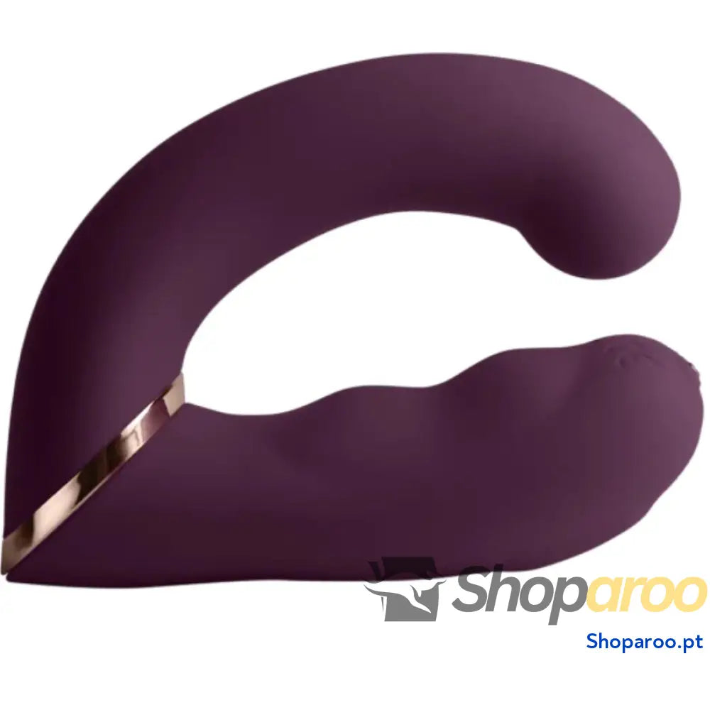 ROCKS-OFF - VIBRADOR DUPLO GEMINI ESTIMULADOR DE CLITÓRIS PONTO G ROXO