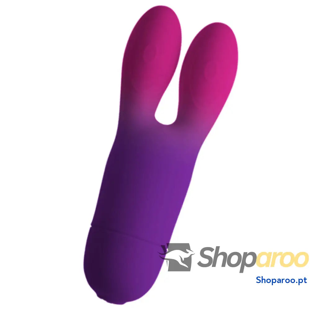 ROCKS OFF VIBRADOR FLEXÍVEL GLO GIRL BUNNY ROXO