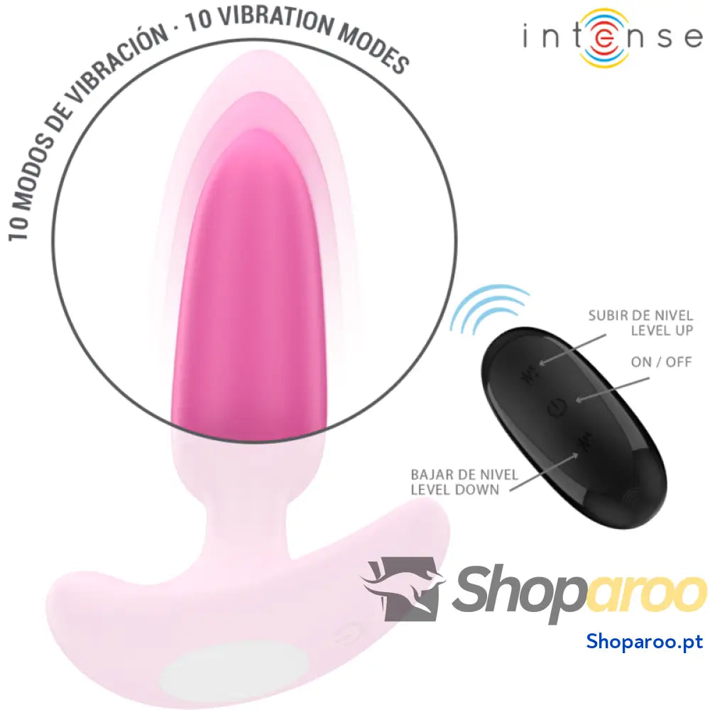 ROSS PLUG ANAL 10 VIBRAÇÕES ROSA CONTROLE REMOTO