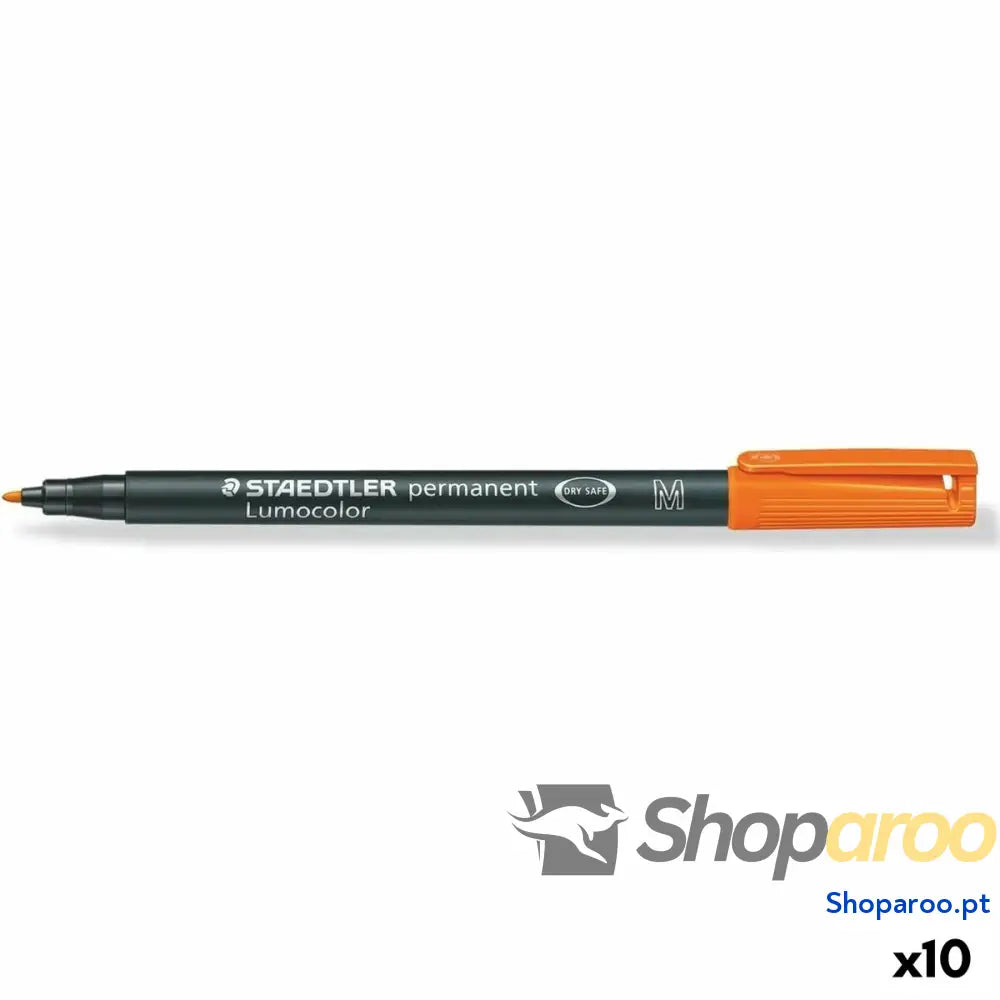 Rotulador permanente Staedtler Lumocolor 317 M Laranja (10 Unidades)