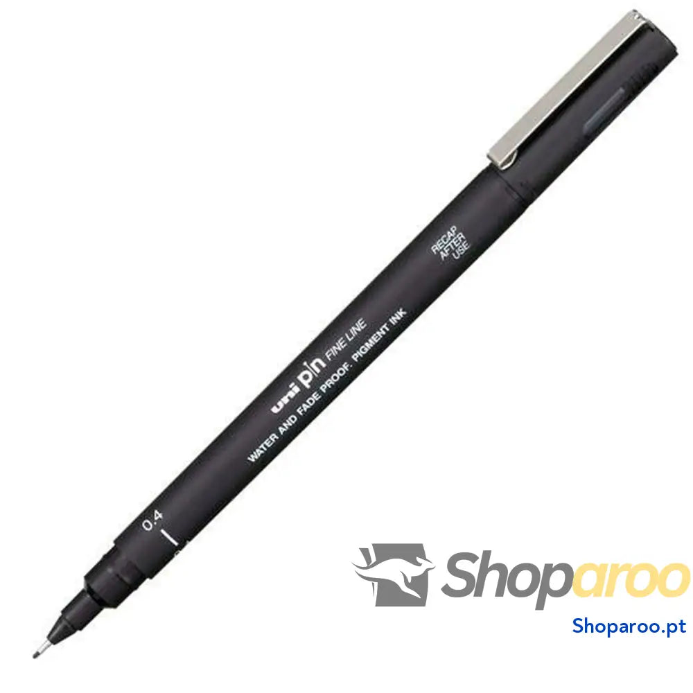 Rotulador permanente Uni-Ball PIN04-200(S) Preto 12 Peças