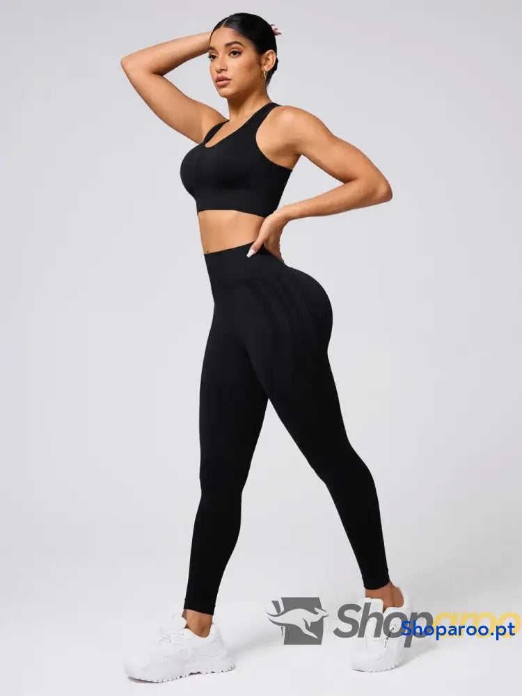 Round Neck Wide Strap Tank and Leggings Active Set