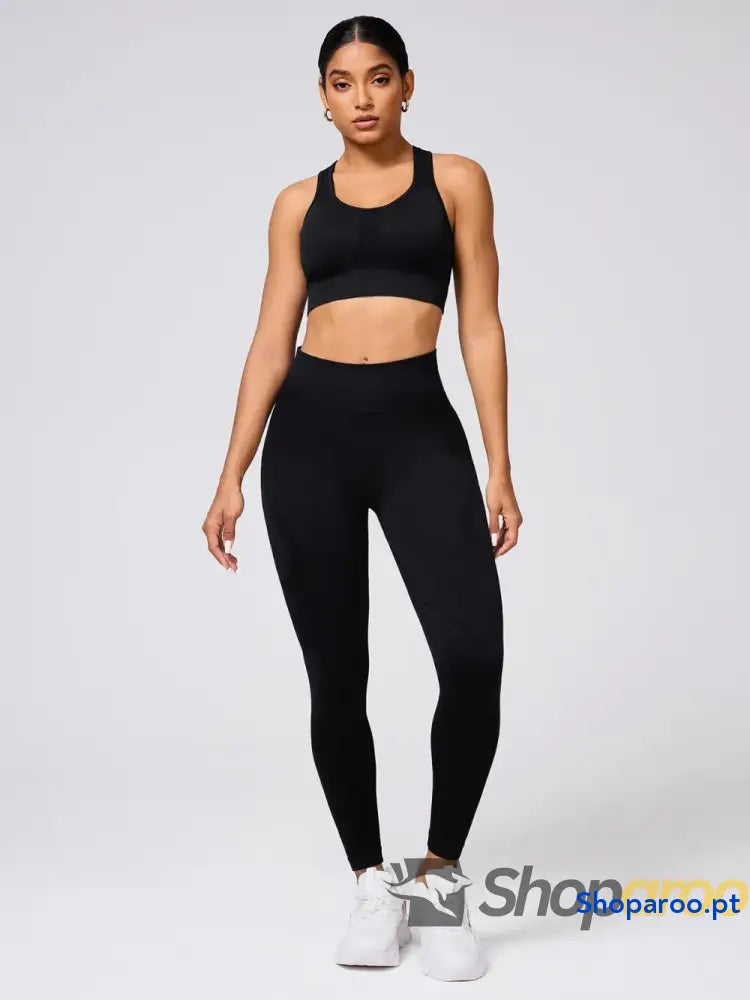 Round Neck Wide Strap Tank and Leggings Active Set