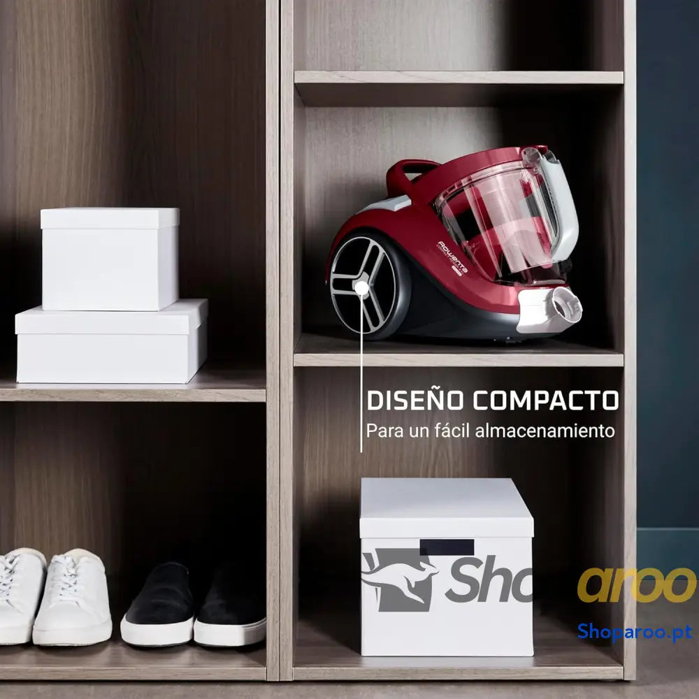 Rowenta Compact Power XXL Aspirador sem saco motor de baixo consumo 900 W filtração ciclónica avançada 3 níveis