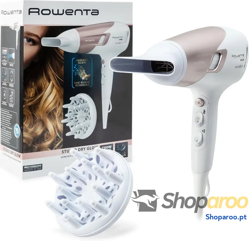 Secador de cabelo Rowenta Studio Dry CV5830 2300 W tecnologia Effiwatts 6 definições velocidade/temperatura controlo
