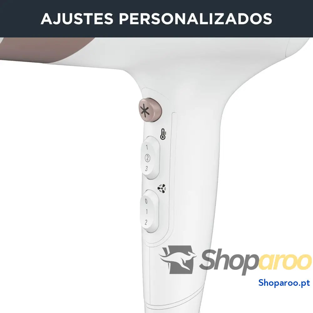 Secador de cabelo Rowenta Studio Dry CV5830 2300 W tecnologia Effiwatts 6 definições velocidade/temperatura controlo