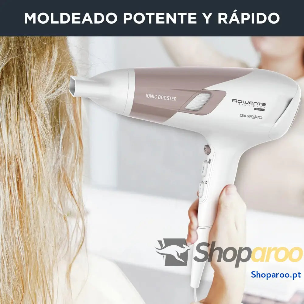 Secador de cabelo Rowenta Studio Dry CV5830 2300 W tecnologia Effiwatts 6 definições velocidade/temperatura controlo
