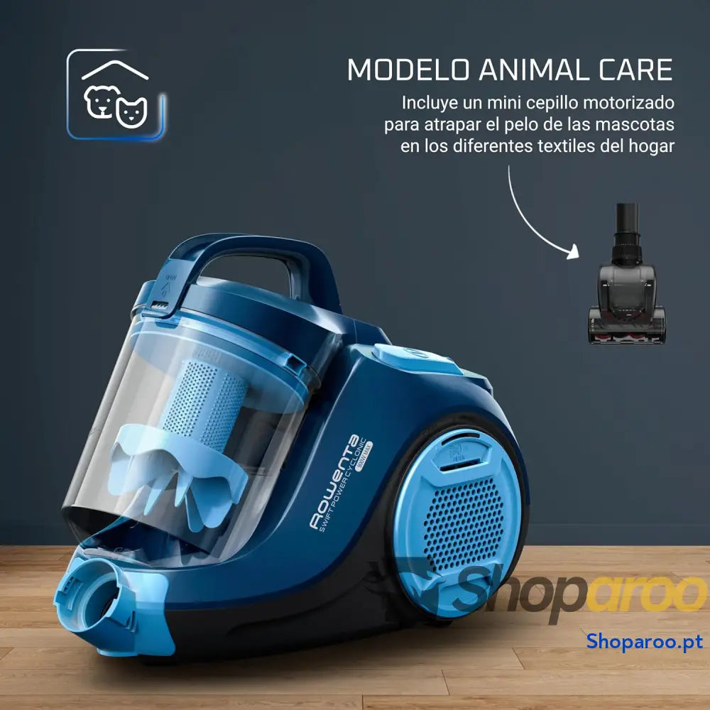 Rowenta Swift Power RO2981 Total Care aspirador sem bolsa sistema ciclónico depósito de 1,5 l escova parquet 2 em 1