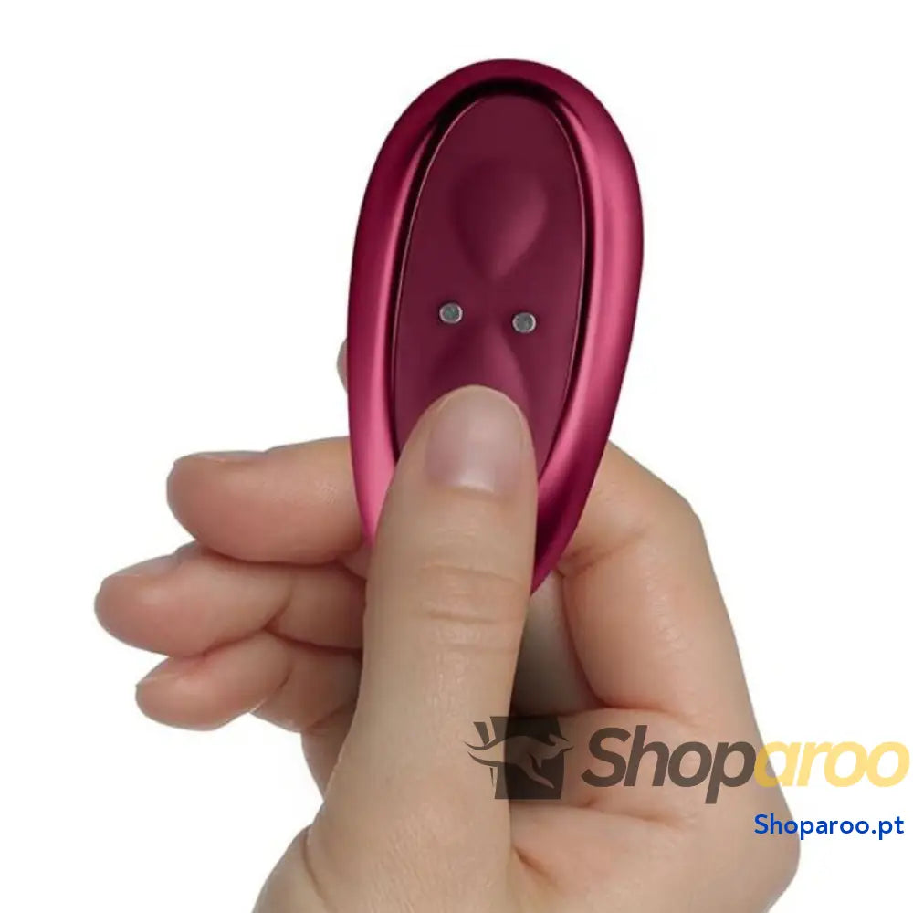 Ruby Glow Vibrador com Controle Remoto para Estimulação Mãos Livres