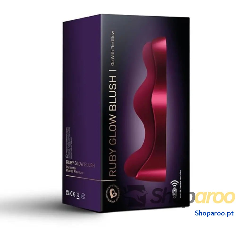 Ruby Glow Vibrador com Controle Remoto para Estimulação Mãos Livres