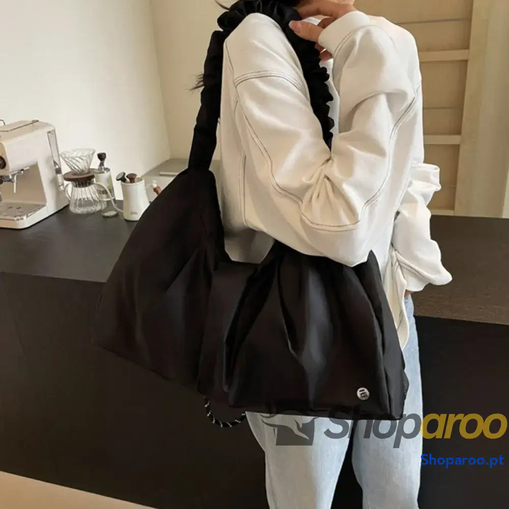 Ruched Large Tote Bag