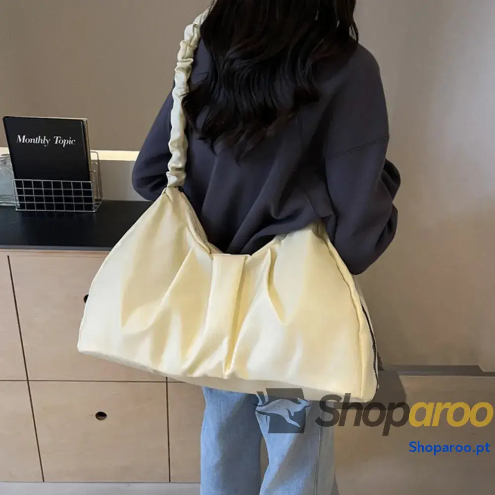 Ruched Large Tote Bag
