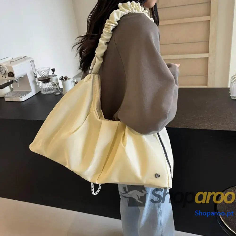 Ruched Large Tote Bag