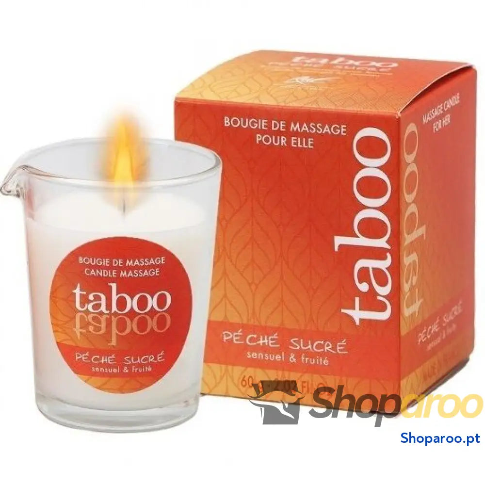 RUF - VELA DE MASSAGEM TABOO PARA SEU AROMA DE NECTARINA PECHE SUCRE