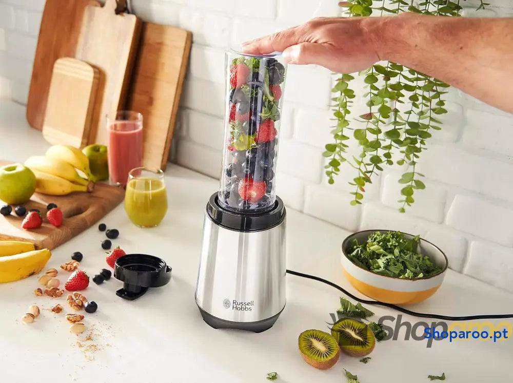 Liquidificadora individual Mix & Go liquidificadora Smoothie mini liquidificador para sumos batidos antracite copo