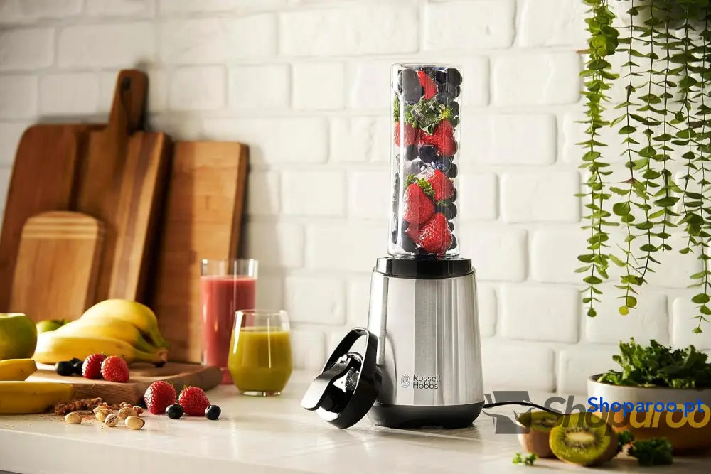 Liquidificadora individual Mix & Go liquidificadora Smoothie mini liquidificador para sumos batidos antracite copo