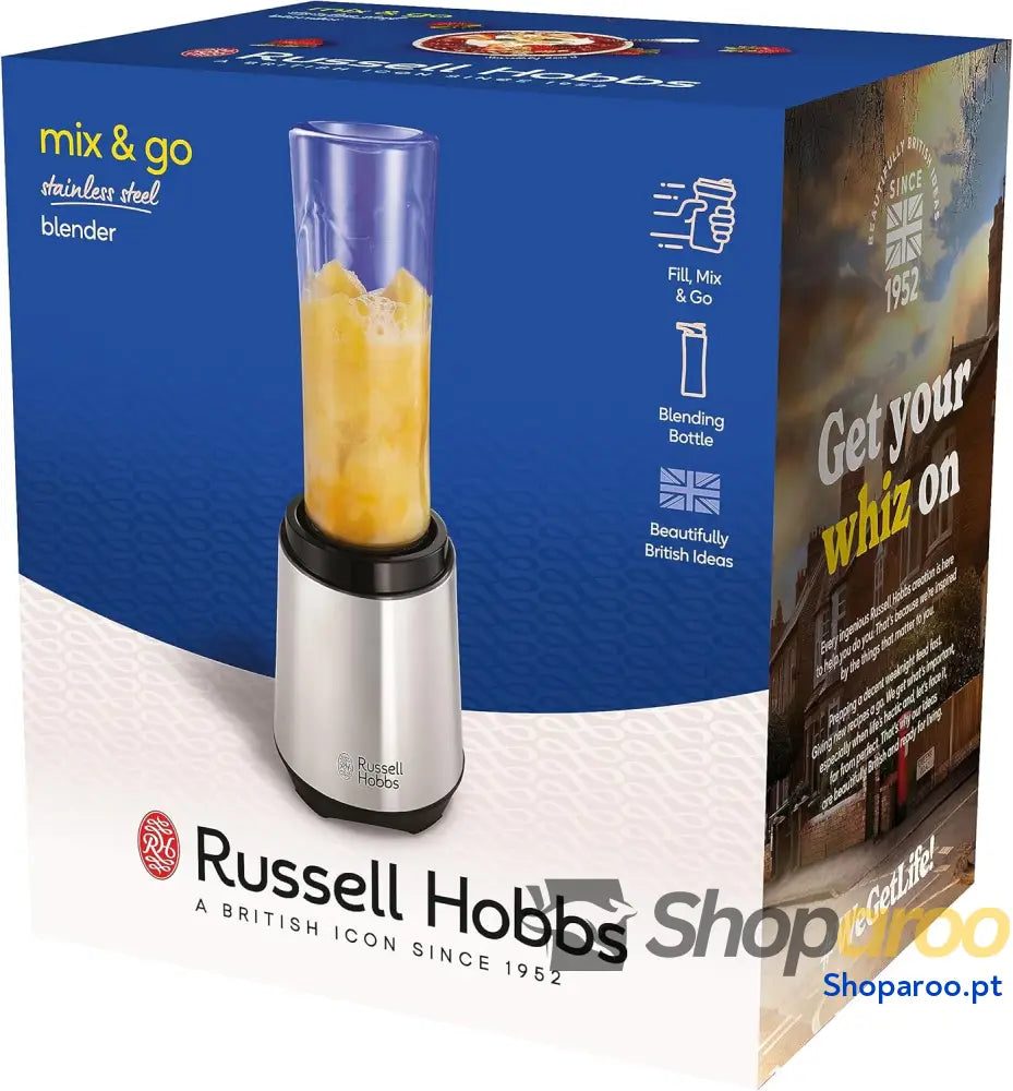 Liquidificadora individual Mix & Go liquidificadora Smoothie mini liquidificador para sumos batidos antracite copo