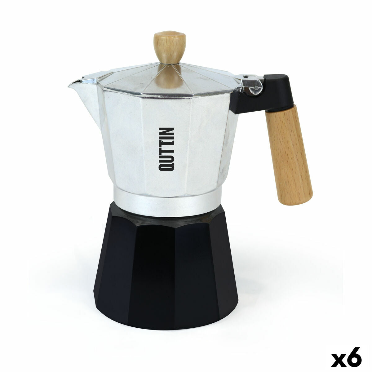 Cafeteira Italiana Quttin Alumínio 6 Copos (6 Unidades)